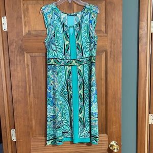 Apt. 9 Green Patterned Midi Dress